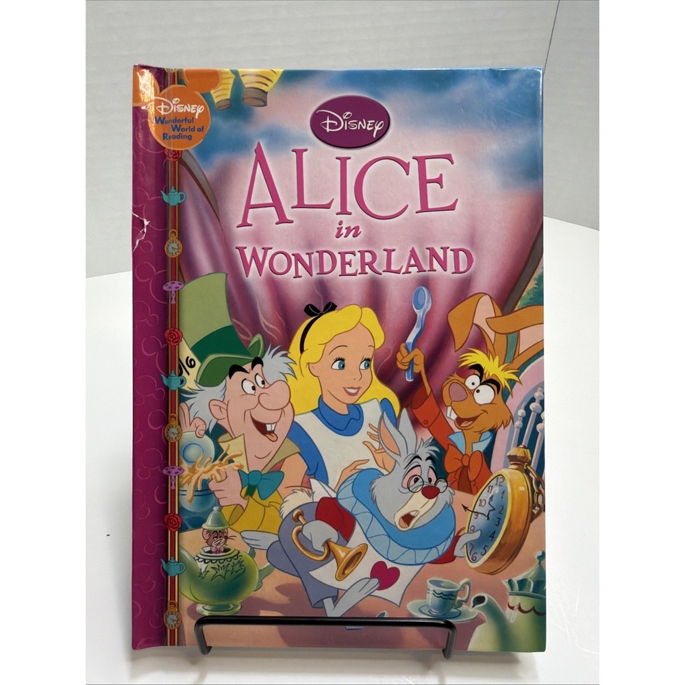 Alice in Wonderland Hardcover Children's Book Disney Storybook 2013 Illustrated